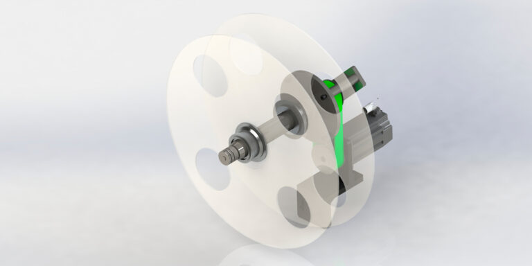 Bobinado con servomotor para maquina converting