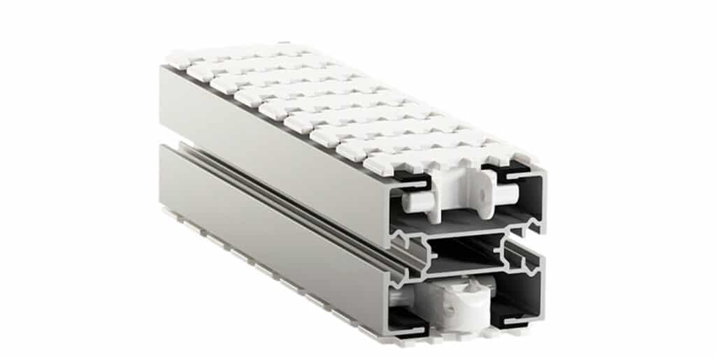 Transportador de cadena de plástico